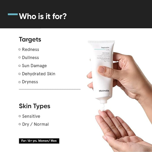 Minimalist 3% Sepicalm + Oats Moisturizer for Face